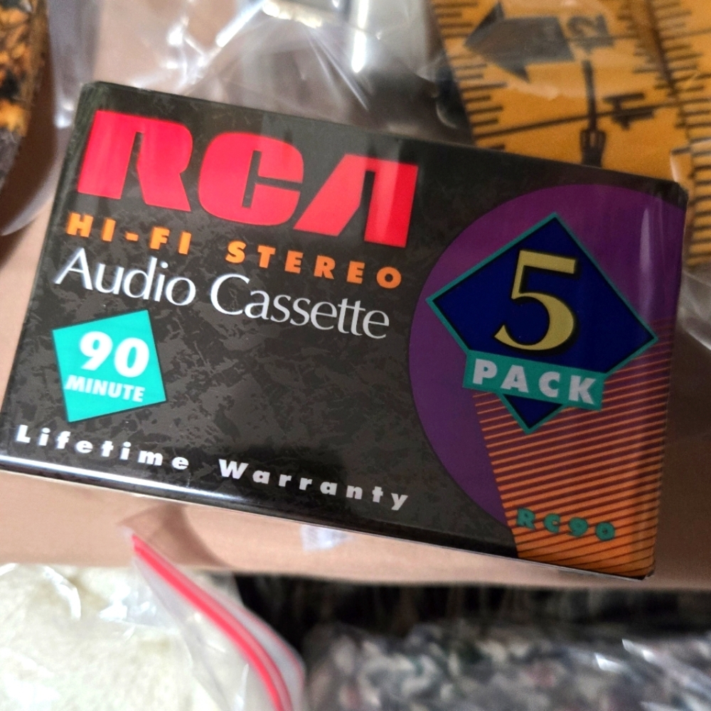 🌞RCA 90 MINUTE AUDIO CASSETTES 5 PACK
